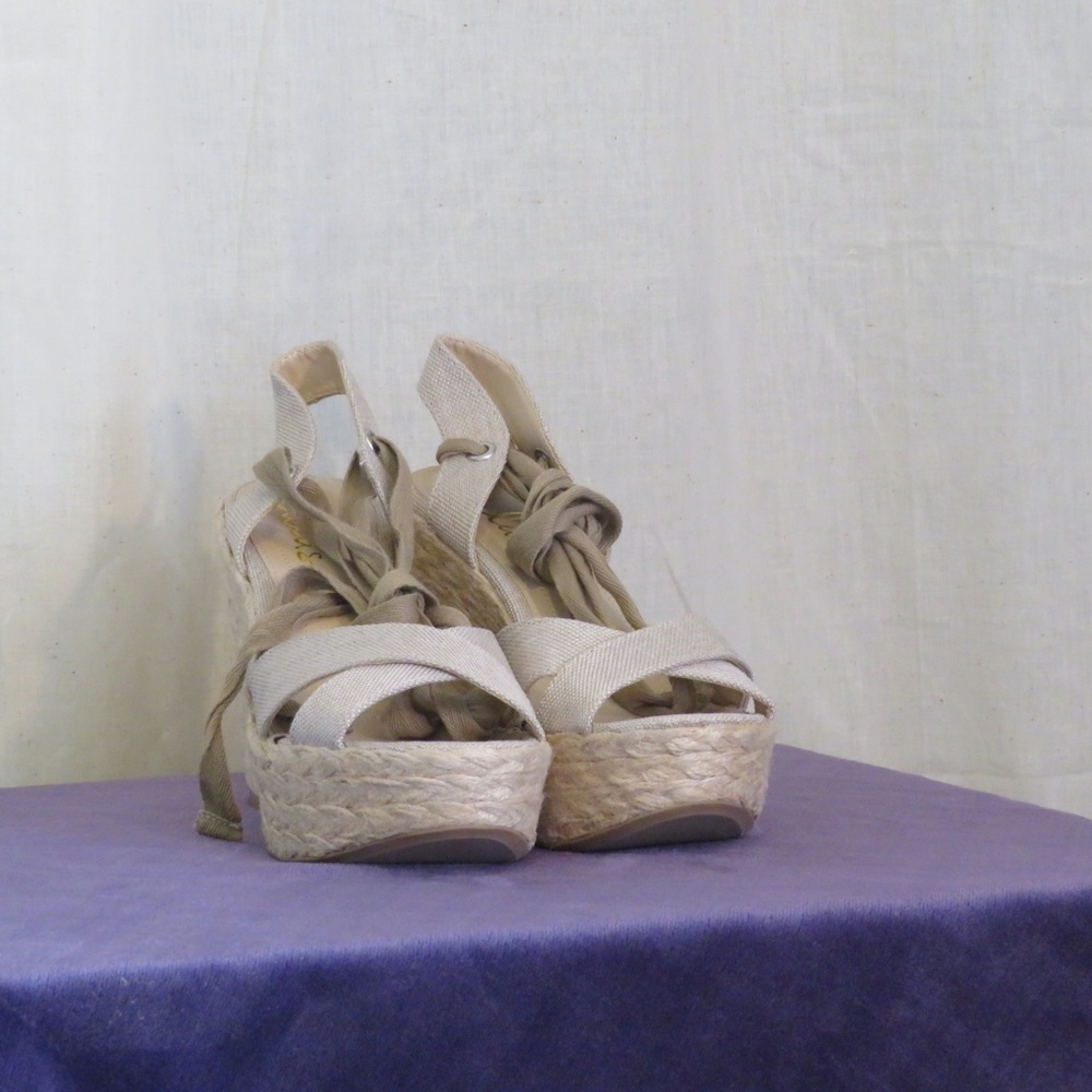 Lace-up Espadrille  Wedges